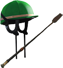 helmet and whip